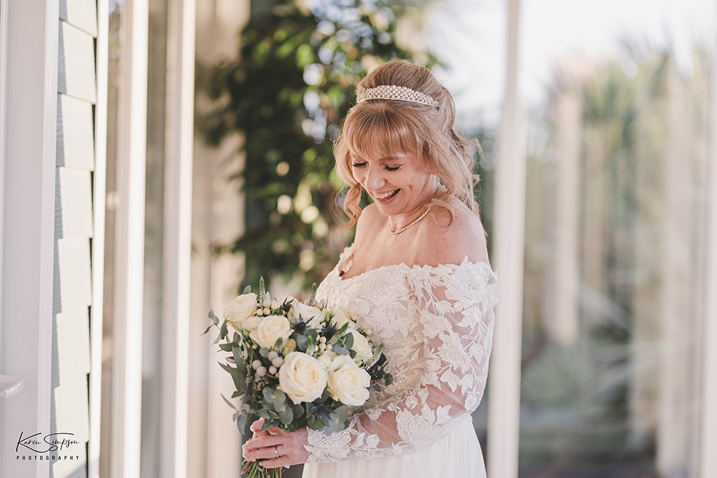 Bride-waterside-Hotel-Largs inside bride hotel flowers