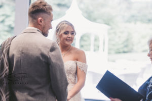 Bride and Groom at ceremony