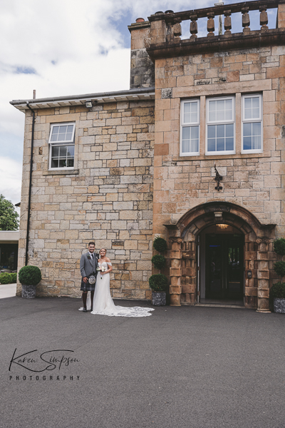 Dalmeny-Park-Glasgow-Scotland (18 of 20) Bride and groom infront of Dalmeny Park
