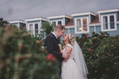 Hotel, blue, waterside, bride, groom, Ayrshire