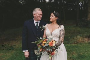 Bride with her dad