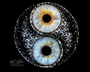 Eyes in ying yang